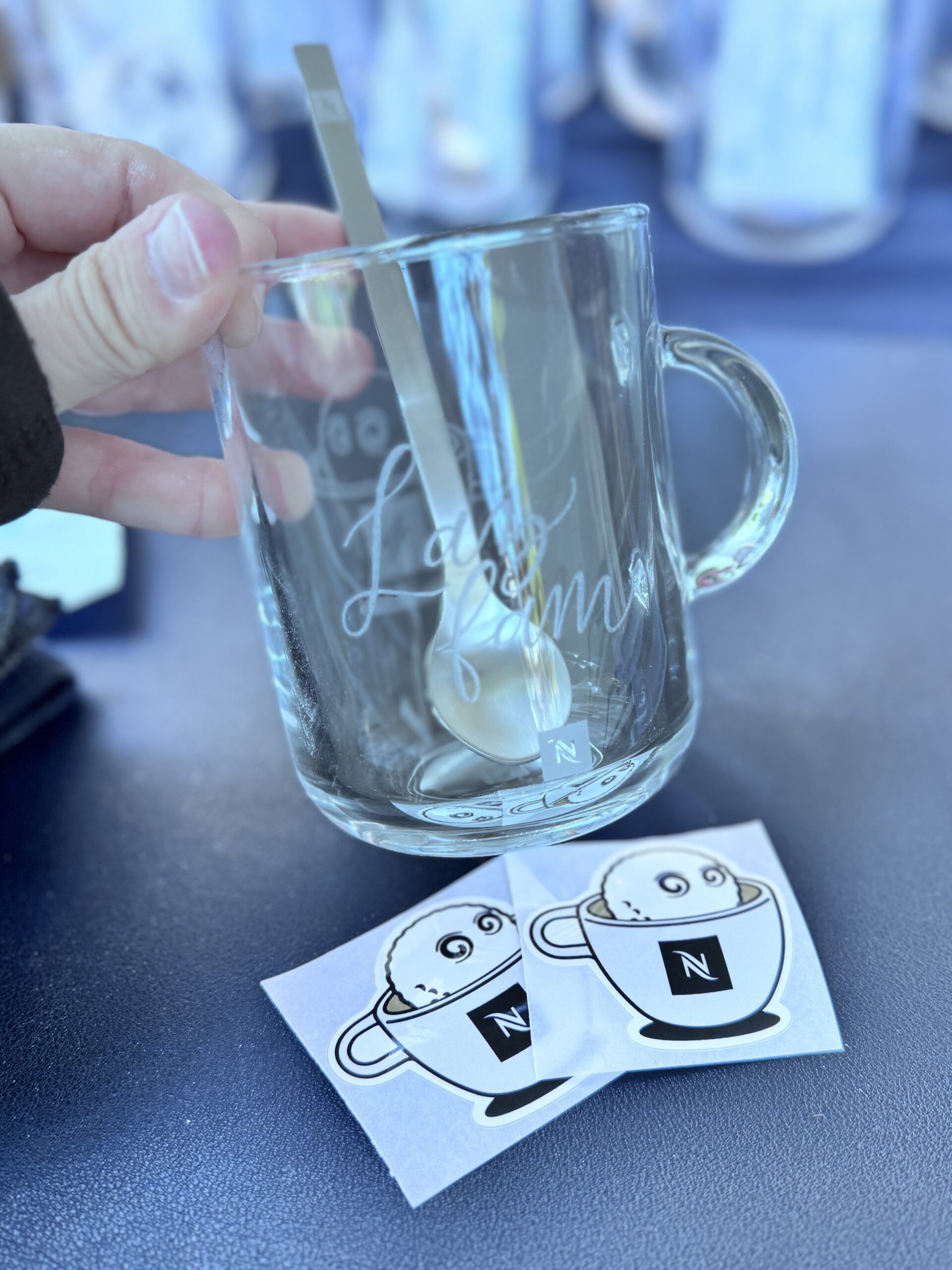 Coffee-Glass-Mug-Custom-Calligraphy-Engraved-Live-Event-Malbon-Golf-Nespresso-Augusta-Georgia-Masters-Week-2025-scaled.jpg