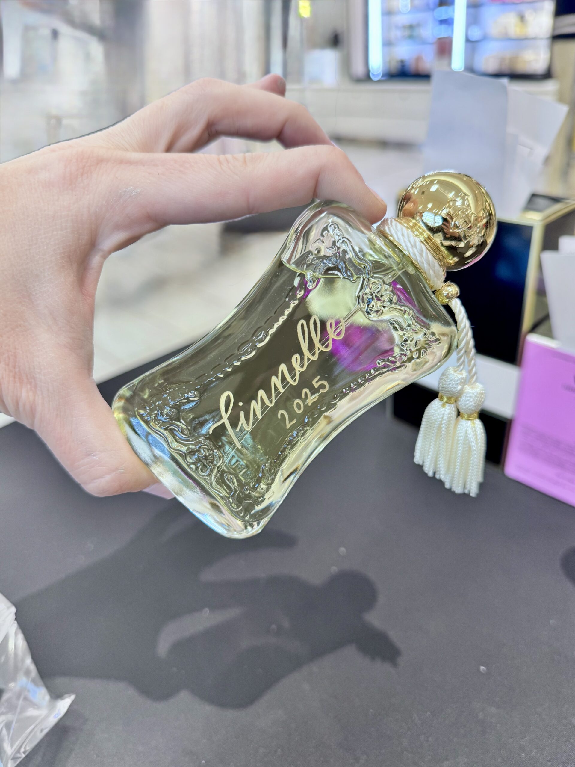 Gold-Glass-Spray-Bottle-White-Tassel-Parfums-de-Marly-Meliora-Eau-de-Parfum-Calligraphy-Engraved-Tinnelle-2025-Live-Event-Artist-KPCalligraphy-Nordstrom-Atlanta-Georgia-2025-scaled.jpg